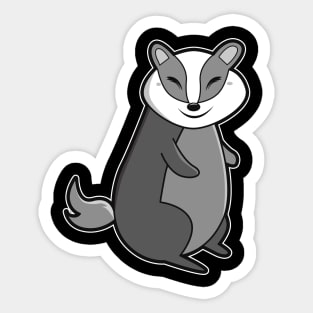 Cute Badger Sticker